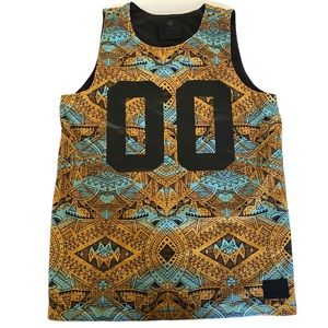 On The Byas Shirt Men's MEDIUM Jersey Reversible Aztec Southwestern Tribal M